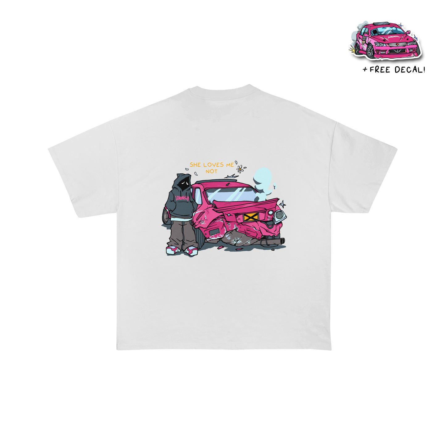 She Loves Me Not Tee - White *PRE-ORDER*