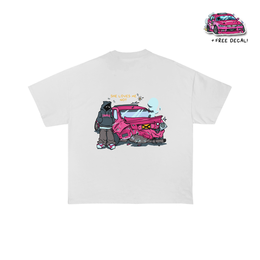 She Loves Me Not Tee - White *PRE-ORDER*