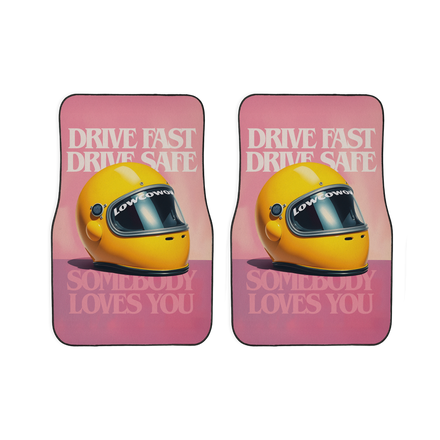 Drive Fast Drive Safe Floor Mats (Pair)