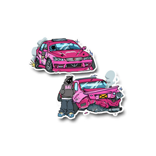 She Loves Me Not Decal - Twin Pack