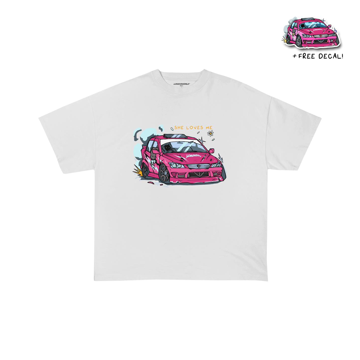 She Loves Me Not Tee - White *PRE-ORDER*