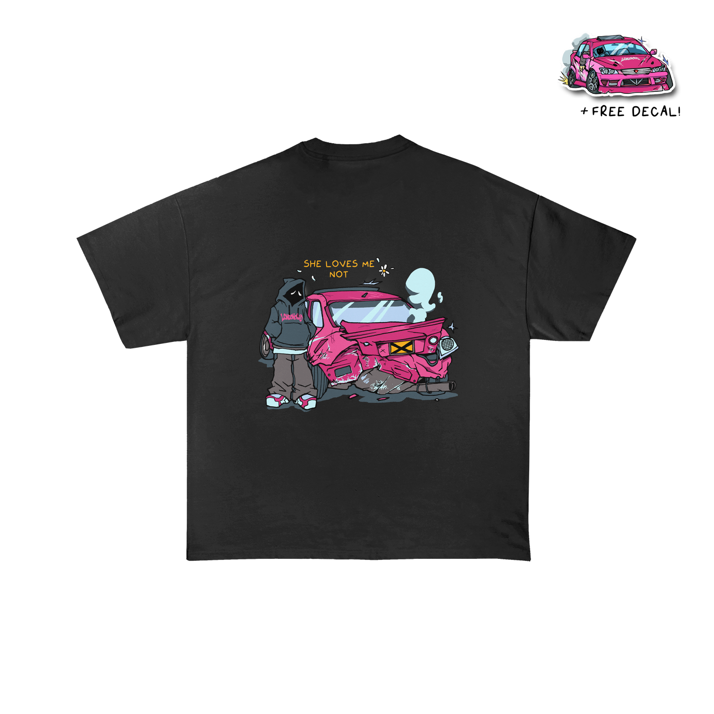 She Loves Me Not Tee - Black *PRE-ORDER*