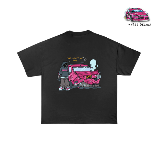 She Loves Me Not Tee - Black *PRE-ORDER*