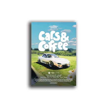 Cars & Coffee 2025 A3 Poster